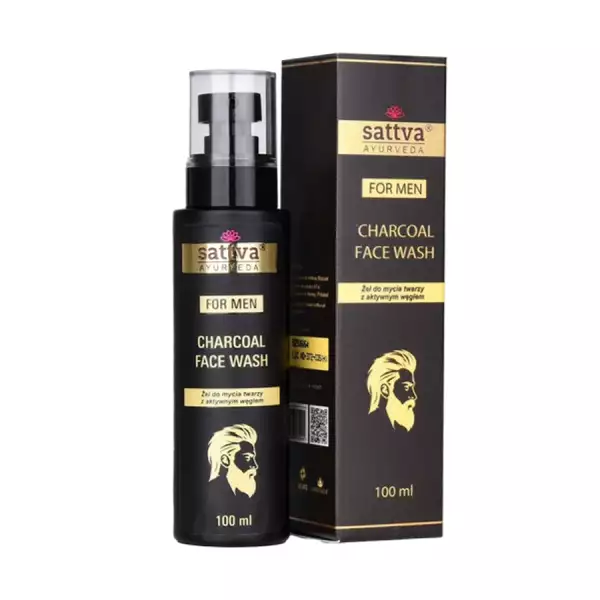 Arctisztító gél aktív szénnel – 100 ml Sattva Ayurveda