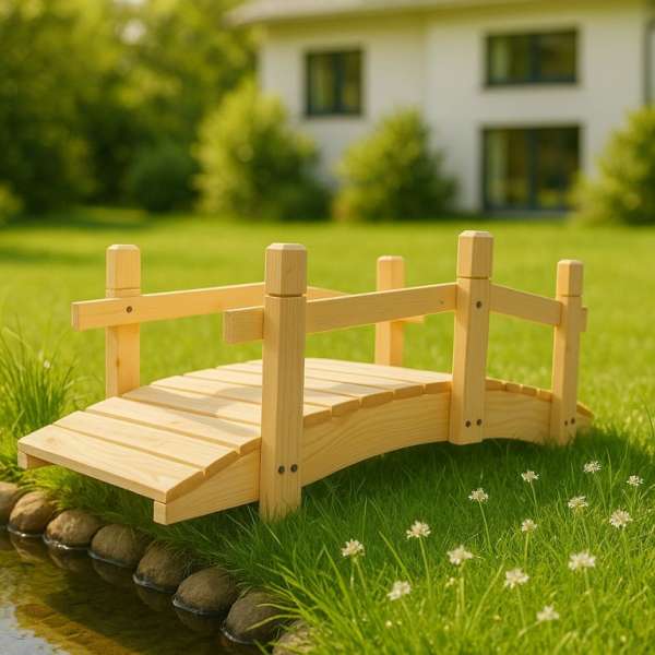 Fa kerti híd 71 cm festetlen cseh gyártmány