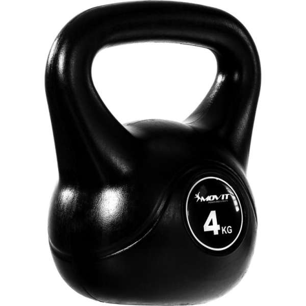 Kettlebell harangsúlyok MOVIT®  4 kg fekete