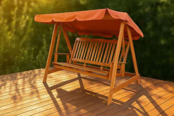 Kerti hintaszék 3 személyes  fenyőfa 192 cm