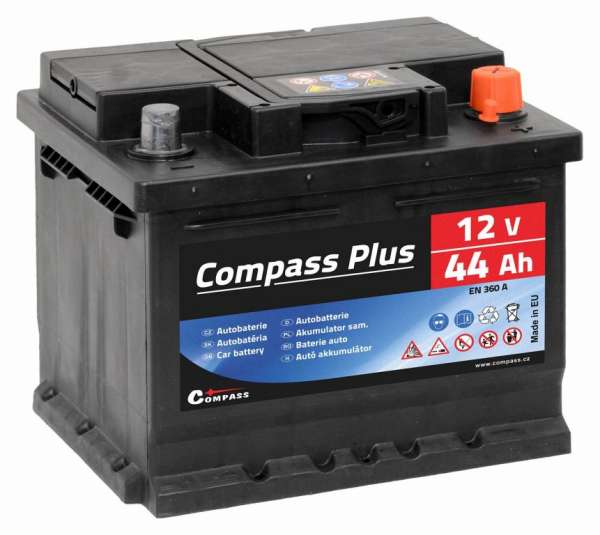 COMPASS Autó akkumulátor PLUS 12V 44Ah 360A