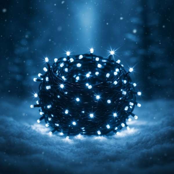 VOLTRONIC® Fényfüzér 60 m 600 LED hideg fehér