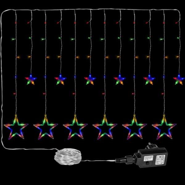 VOLTRONIC® Fényfüggöny csillag 150 LED színes
