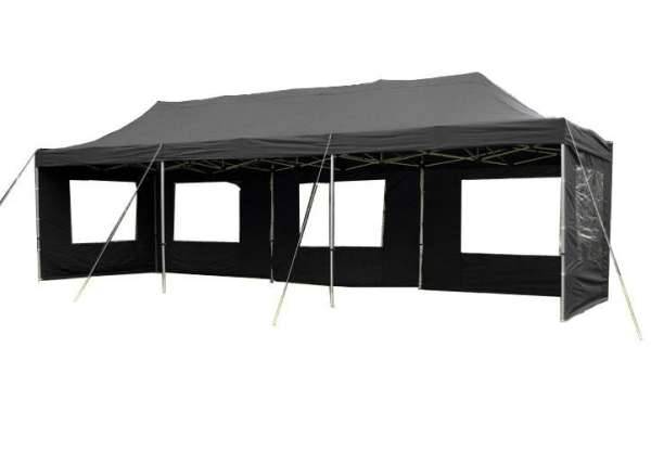 GARTHEN Kerti pavilon PROFI 3 x 9 m fekete