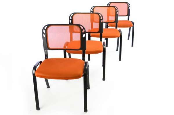 Rakásolható kongresszusi szék készlet 4 db narancssárga