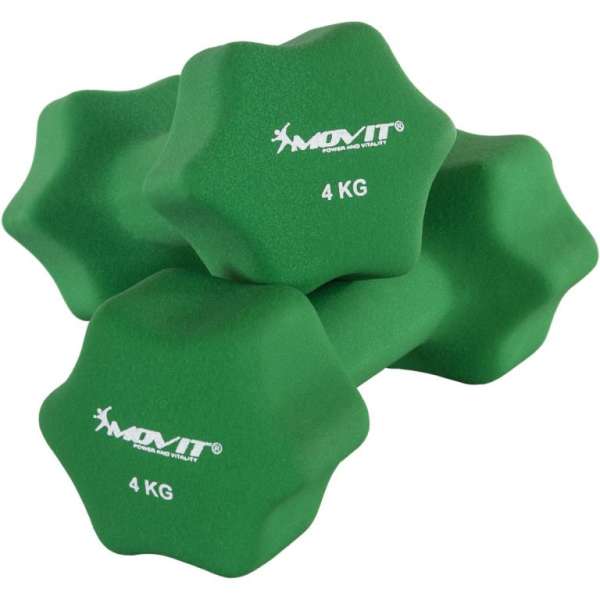 MOVIT Egykezes súlyzó szett 2 x 4 kg neoprén