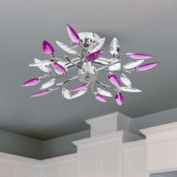 JAGO Mennyezeti lámpa A++ átmérő 45 cm levélmintával