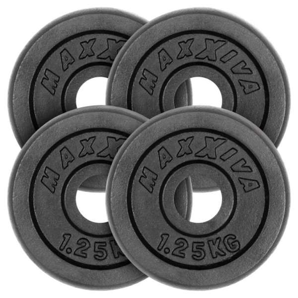 MAXXIVA® Súlytárcsa szett 5 kg öntöttvas fekete