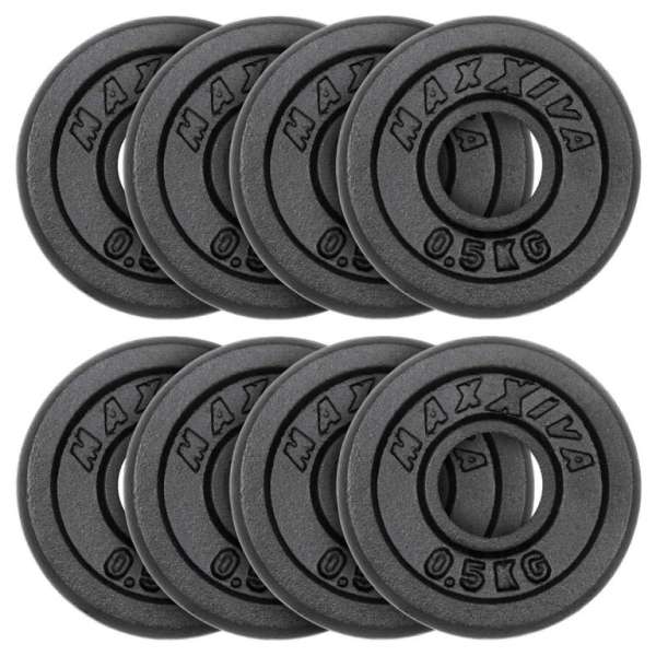 MAXXIVA® Súlytárcsa szett  8 db 4 kg fekete