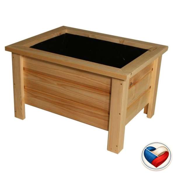 Fa virágcserép Maceta lábakkal 58×45×37 cm cseh gyártmány