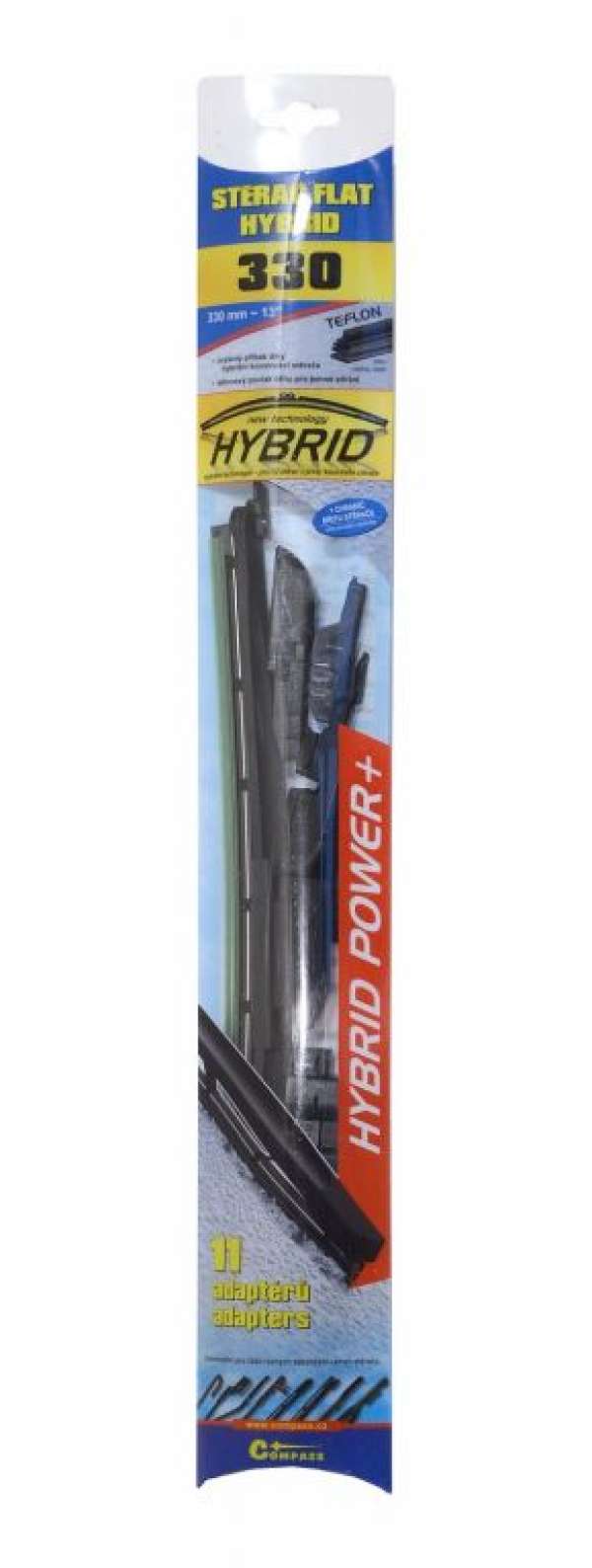 Ablaktörlő hibrid 350 mm + 11 teflon adapter