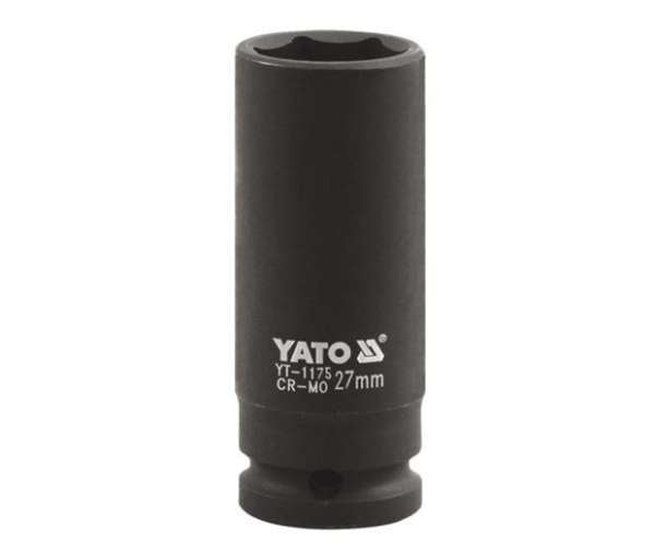 YATO Hatszögletű dugókulcs 1 mély 27 mm CrMo