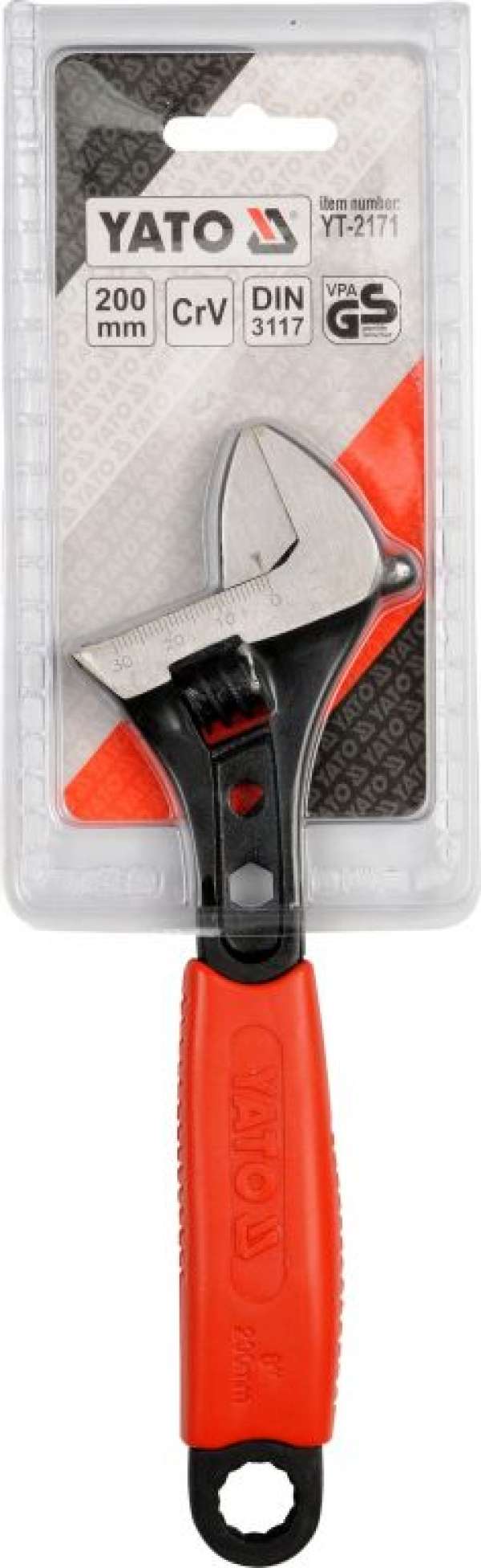 Cattara Állítható kulcs 200 mm CrV