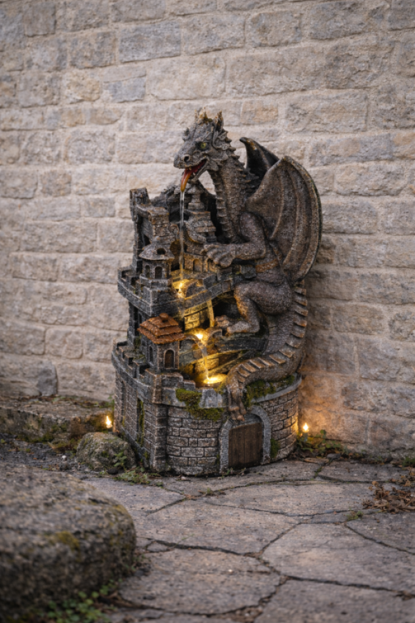 STILISTA Kerti szökőkút  34 x 23 x 50 cm sárkány