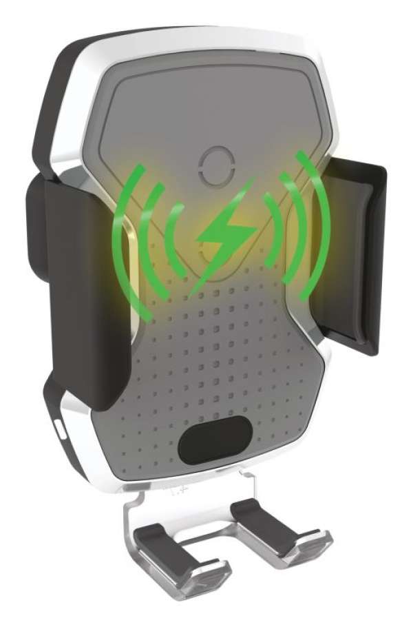 COMPASS Telefontartó Luke-X vezetéknélküli töltés ezüst