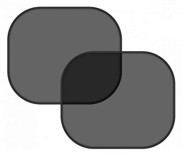 COMPASS Napellenzőoldalsó ablakra fekete 2 tapadókorong