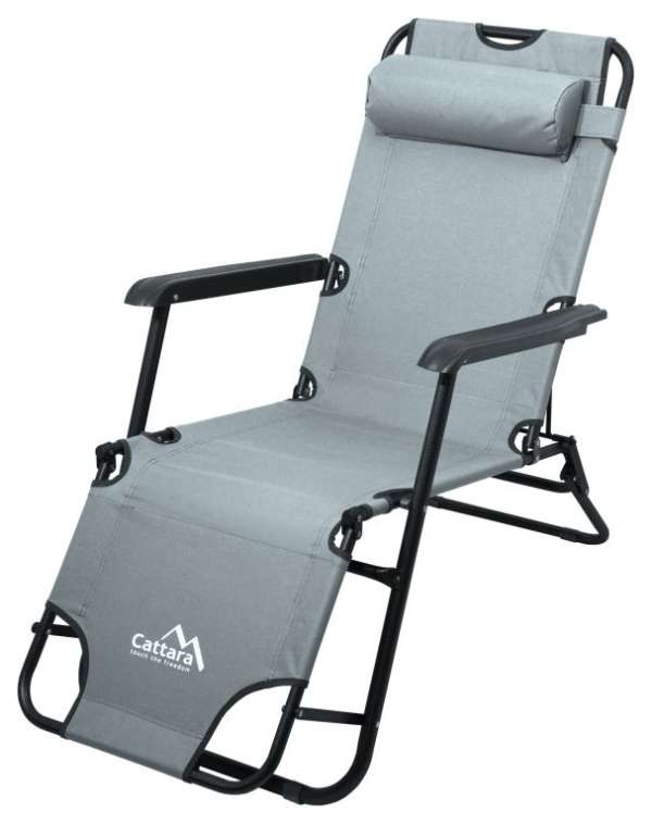 Cattara Kerti összecsukható nyugágy COMFORT 155 cm szürke