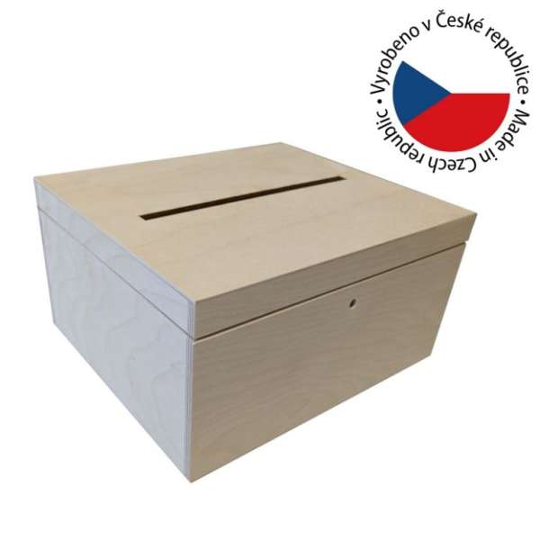 Fa doboz esküvői ajándék borítékhoz közepes  29 x 15 x 24,5