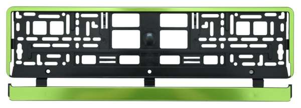 COMPASS Műanyag alátét rendszámtáblához SPZ GREEN STRIP