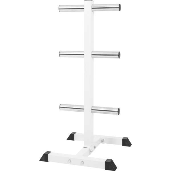 Gorilla Sports Olimpiai súlytárcsa állvány 112 cm fehér