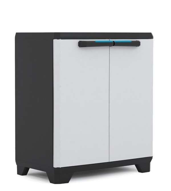 LINEAR BASE Szekrény 90 x 68 x 39 cm fekete+világos szürke