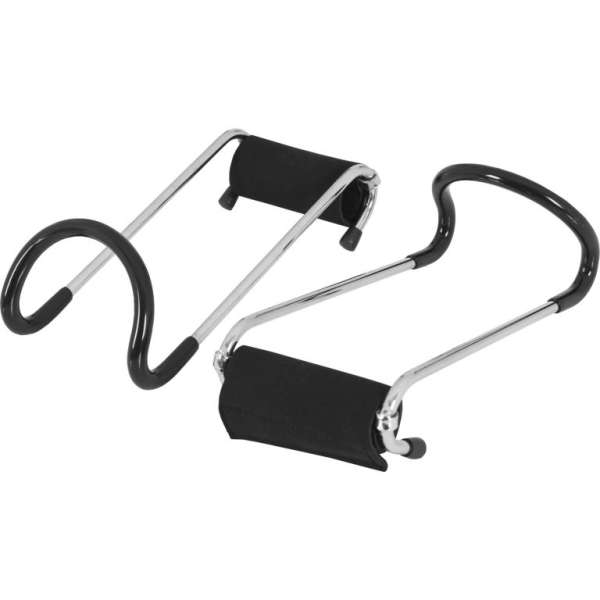 Gorilla Sports Erősítő kampók  12 x 8 cm króm 2 db