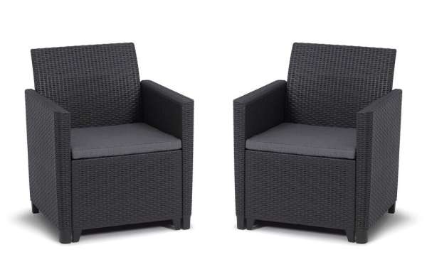 Keter Kerti fotel készlet 2 db MARIE grafit