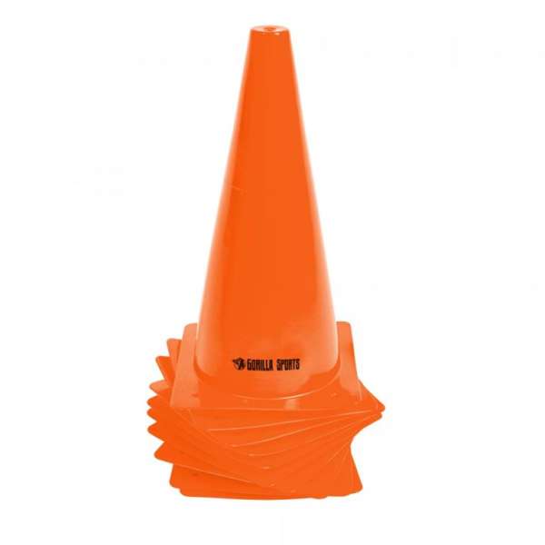 Gorilla Sports Edző bója 30 cm 10 db narancssárga