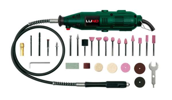 COMPASS Mini köszörű 230 x 60 x 50 mm 135 W + tartozékok