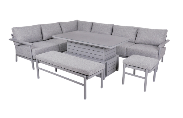 ROJAPLAST Luxus kerti ülőgarnitúra szett AMPA antracit