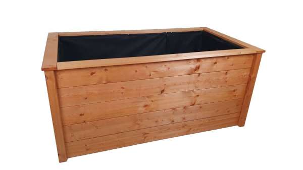 Magas ágyás fából matt lakk 156 x 70 x 85 cm