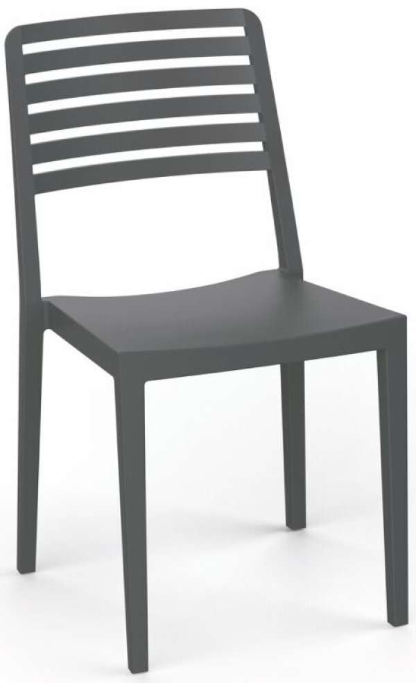 Műanyag szék ROW fekete