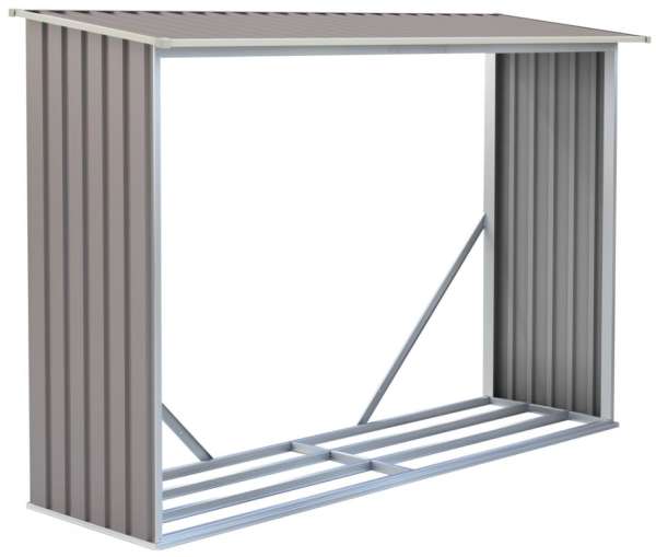 Tűzifa tároló fém 242 x 75 x 160 cm