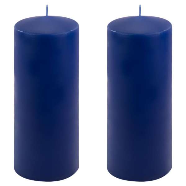 Gyertya készlet 25 cm Ø 10 cm  2 db kék