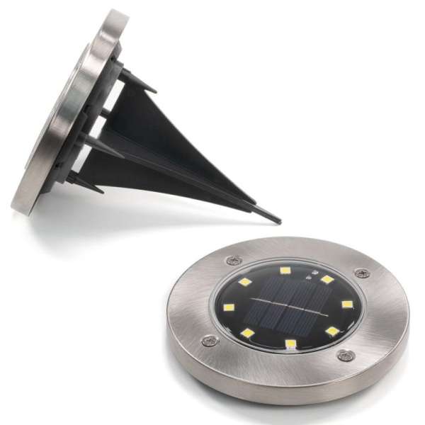 Napelemes beépített kerti világítás készlet 8 LED 12 db