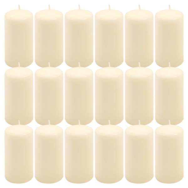 Gyertya készlet 11,5 cm Ø 6 cm 18 db krém