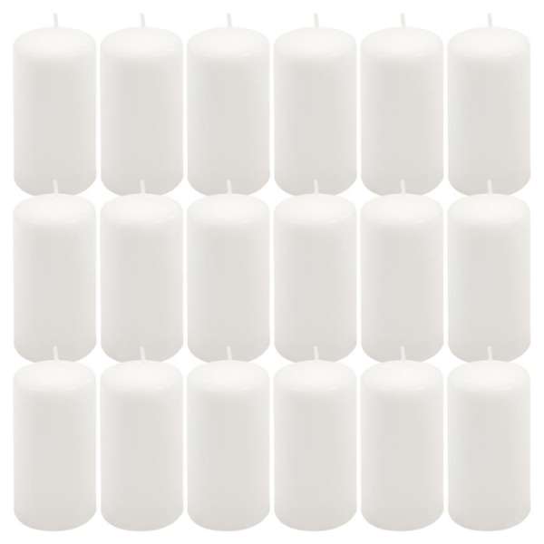 Gyertya készlet 11,5 cm Ø 6 cm 18 db fehér
