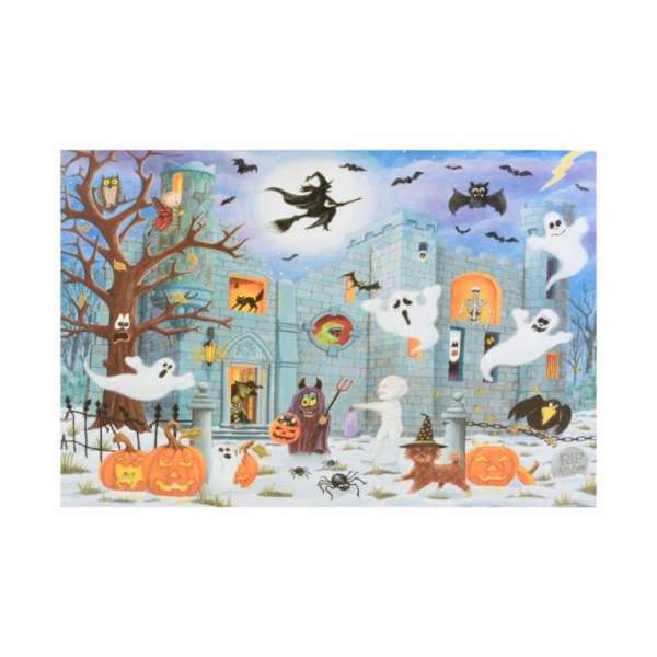 Fali kép Elátkozott kastély 9 LED 60 x 40 cm