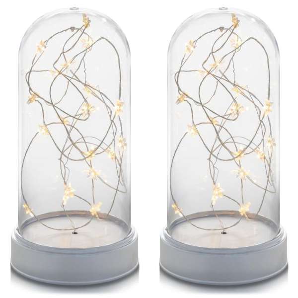 Karácsonyi fénykupola szett 20 LED 2 db meleg fehér