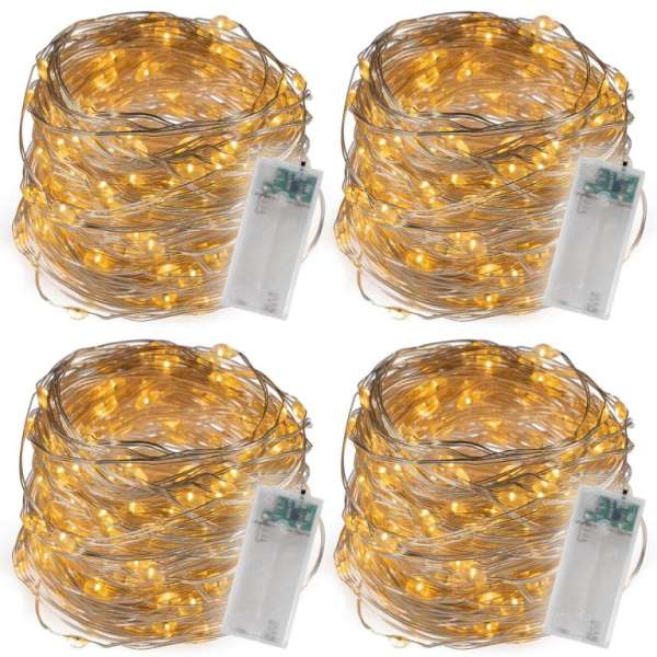 Fényvezeték készlet 40 LED 4 db meleg fehér