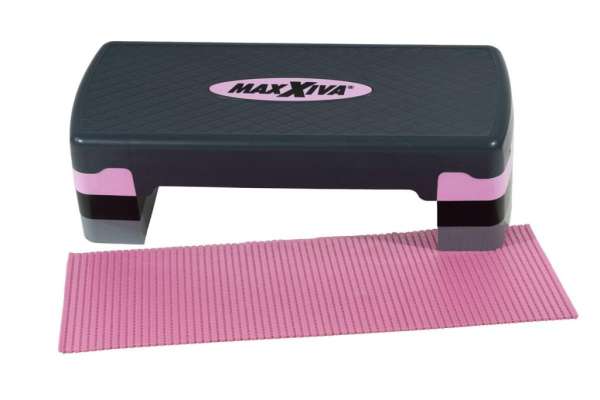 MAXXIVA Fitness stepper állítható magasságú rózsaszínű