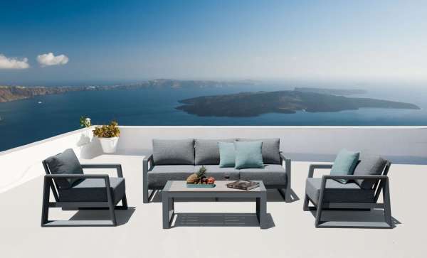 ROJAPLATS Alumínium bútor készlet antracit