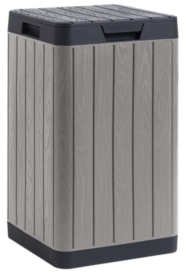 RIO GARDEN Kerti műanyag kosár 80 L  világosszürke  grafit