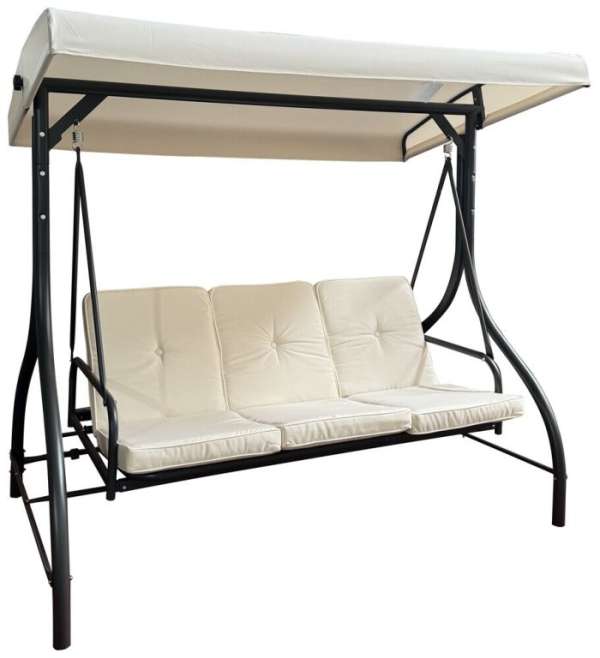 PARIS fém kerti hinta  bézs