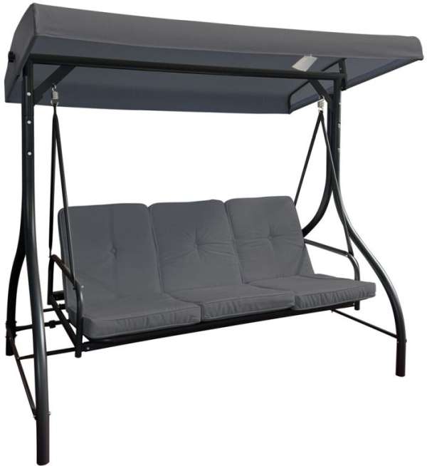 PARIS Fém kerti hinta szürke