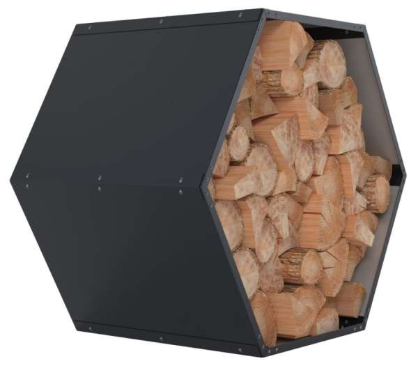 Fa tároló hatszögletű fém sötátszrüke