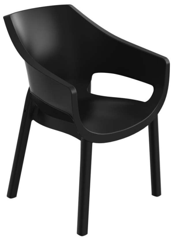 TOOMAX Műanyag karosszék LUNA grafit