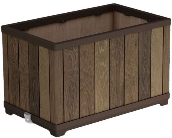 Virágcserép Keter DECO RECTANGLE WALNUT