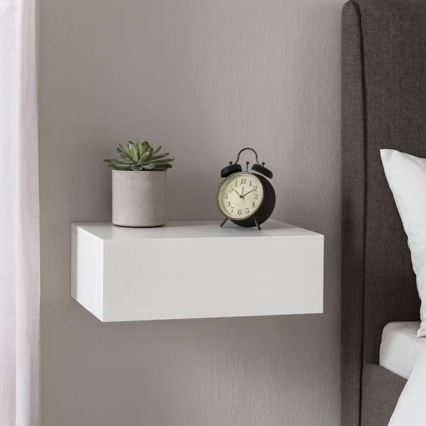 Függő éjjeliasztal 2 db  praktikus szett 46x30x15 fehér