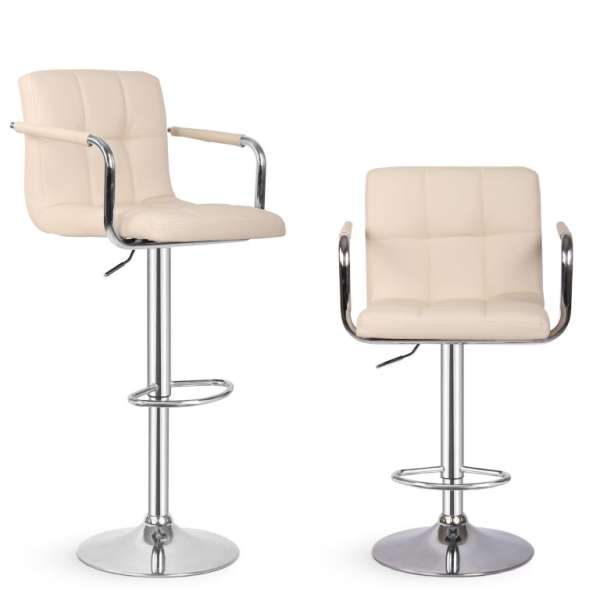 MIADOMODO Bárszék 2 db karfás bézs